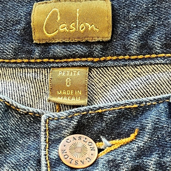 Caslon Women's Blue Straight Leg Jeans 6P - Picture 2 of 9